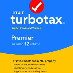 TurboTax Premier 2022 - Tax Preparation Software [PC Download] 